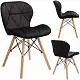 Scaun Jumi Velvet SD-940369, negru pe tehnoparc.md Scaun Jumi Velvet SD-940369, negru