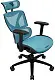 Scaun de birou ThunderX3 XTC, albastru/negru