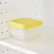 Set container pentru mâncare IKEA Pruta 0.6ml, transparent/galben