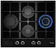Plită incorporabilă cu gaz Haier HHX-G64CWSB, negru