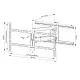 Suport TV Neomounts WL40-550BL18, negru