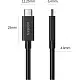 Cablu USB Ugreen Type-C to Type-C US501, negru pe tehnoparc.md Cablu USB Ugreen Type-C to Type-C US501, negru