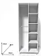Dulap Smartex N7 100x52x210cm, alb/grafit