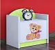 Тумба прикроватная Happy Babies Happy SZN02 Bear with Bow, белый/пастельно-зеленый на tehnoparc.md Тумба прикроватная Happy Babies Happy SZN02 Bear with Bow, белый/пастельно-зеленый