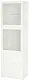 Витрина IKEA Besta/Lappviken ящик с плавно-закрывающимися направляющими 60x42x193см, белый