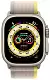 Smartwatch Apple Watch Ultra GPS + Cellular 49mm, carcasă din titan, curea Trail galben/bej