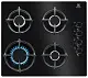 Plită incorporabilă cu gaz Electrolux EGG6407K, negru