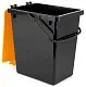 Coș de gunoi PPH Chadex 11L, negru/galben