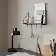 Cuier IKEA Akerbruk 42x12x26cm, negru/natural