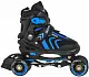 Роликовые коньки SporTrike Inline Skates 34-38, черный/синий