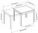 Masă IKEA Ekedalen 80/120x70cm, alb