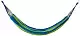Hamac Funfit Premium Curved Style, verde/albastru