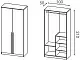 Шкаф Modern Kenon 100, дуб крафт белый