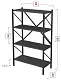 Etajeră Fabulous 4 Shelves Metal, antracit