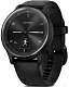 Smartwatch Garmin vivomove Sport, Black Case and Silicone Band with Slate Accents