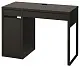 Детский письменный стол IKEA Micke 105x50см, черно-коричневый на tehnoparc.md Детский письменный стол IKEA Micke 105x50см, черно-коричневый