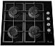 Газовая панель Tornado BRD-60 4G BL GL, черный