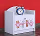 Тумба прикроватная Happy Babies Happy Animals with Hearts, белый на tehnoparc.md Тумба прикроватная Happy Babies Happy Animals with Hearts, белый