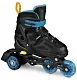 Роликовые коньки Spokey Quattro 4in1 38-41, черный/синий на tehnoparc.md Роликовые коньки Spokey Quattro 4in1 38-41, черный/синий