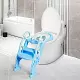 Сиденье для унитаза с лестницей Costway BB5486BL, синий/белый