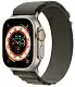 Smartwatch Apple Watch Ultra GPS + Cellular 49mm, carcasă din titan, curea Alpine Loop Large verde