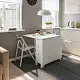 Стул IKEA Terje складной, белый/книса серый
