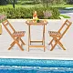 Set mobilă de grădină Costway HW71590, natural