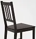 Scaun IKEA Stefan, negru-maro