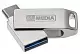 USB-флешка Verbatim MyDual USB 3.2 32ГБ, серебристый