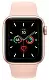 Smartwatch Apple Watch SE 44mm, carcasă din aluminiu auriu, curea tip sport