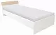 Кровать Haaus Leco 90x200см, белый/вяз