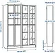 Dulap pentru cărți IKEA Billy/Oxberg 160x30x202cm, alb