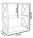 Стеллаж Remaks 3 Shelf Metal Oak, дуб