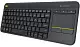 Клавиатура Logitech Wireless Touch Keyboard K400 Plus, черный