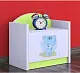 Тумба прикроватная Happy Babies Happy SZN02 Bear, белый/пастельно-зеленый на tehnoparc.md Тумба прикроватная Happy Babies Happy SZN02 Bear, белый/пастельно-зеленый