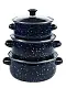 Set vase de gătit 4Life Ruibeiru Dark, albastru