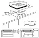 Plită incorporabilă cu inducție Electrolux EIT61443B, negru