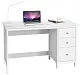 Masă de birou Costway CB10414WH, alb