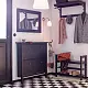 Вешалка IKEA Hemnes 85см, черно-коричневый
