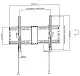 Suport TV Gembird WM-80T-01, negru