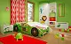 Детская Happy Babies Zoo 23, белый/зеленый на tehnoparc.md Детская Happy Babies Zoo 23, белый/зеленый