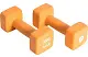 Гантель Pure Neopren Dumbbell Set 2x4kg, оранжевый