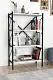 Etajeră Fabulous 4 Shelves Metal, alb/negru