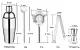 Барный набор 4Life HN1211, inox pe tehnoparc.md Барный набор 4Life HN1211, inox
