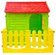 Căsuță de joacă MochToys 165x120x120.5cm, verde/galben