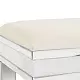 Taburetă Beautify 4010201, catifea albă