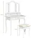 Masă de toaletă Costway HW65954WH, alb