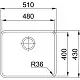 Chiuvetă de bucătărie Franke Aton ANX 110-48, inox