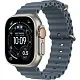 Smartwatch Apple Ultra 3 Natural Titanium Case with Anchor Blue Ocean Band, MEWH4