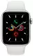 Smartwatch Apple Watch Series 5 44mm, carcasă din aluminiu alb, curea tip sport